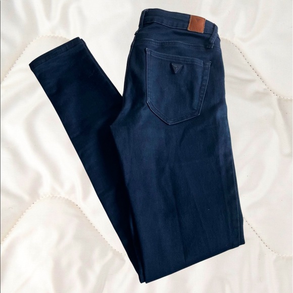 Guess Darkest Navy Skinny Jeans Super 